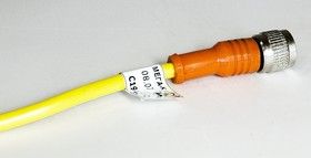 картинка C19L2.0.1, Соединитель кабельный 2.0м с прямым гнездовым разъемом