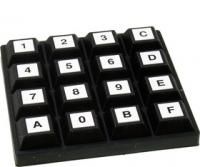 картинка 84S-BB2-014, матричная клавиатура 4x4keypad, sealed, waterproof silic