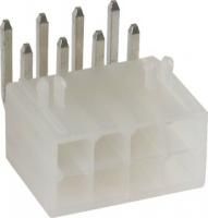 DS1073-01-2x4-MR2T6 (MF2x4MRA), Вилка на плату угловая 4.2мм 8pin со втулками