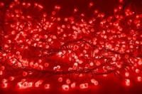 303-602, Гирлянда Мишура LED 3 м прозрачный ПВХ, 288 диодов, цвет красный