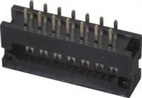 картинка DS1018-14 SIBX (FDC-14), Вилка на плату 2,54мм 14 pin на шлейф (шаг 1.27 мм)
