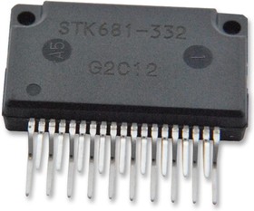картинка STK681-332-E, Контроллер/привод двигателя, DC щеточный, 10В до 42В питание, 6.1А/1 выход, SIP-19