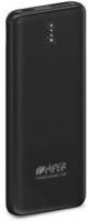 PSL5000 BLACK, Аккумулятор HIPER Внешний аккумулятор HIPER PSL5000 Li-Pol 5000 mAh 2.4A 1xUSB 1xType-C черный
