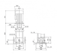 Насос вертикальный центробежный Grundfos, СR 90-3-F-A-Е-HQQЕ