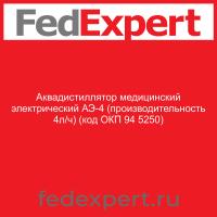 Аквадистиллятор медицинский электрический АЭ-4 (производительность 4л/ч) (код ОКП 94 5250)