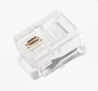 TP6P2C (KLS12-RJ12-6P2C), Вилка телефонная RJ11