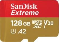 SDSQXA1-128G-GN6AA, Флеш-накопитель Sandisk Карта памяти SanDisk Extreme microSDXC 128GB for Action Cams and Drones + SD