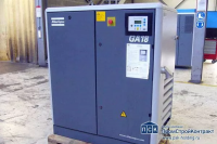 Стационарный винтовой компрессор Atlas Copco, GA 18 кВт - 10 Бар