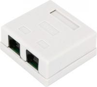 GA-RJ45-5E+RJ11-1/1, Розетка внешняя RJ-45 UTP 5e кат, 1порт.+ RJ-11 Phone