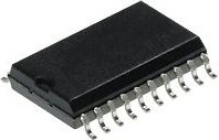 SN74HCT273DW, Восемь D-триггеров со сбросом, со срабатыванием по положительному фронту тактового сигнала