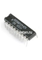 К555ИР23 (90-97г), 8-ми разрядный синхронный буферный регистр с инверсным (импульсным) управлением (