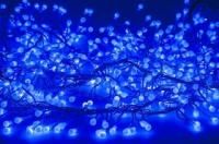 303-613, Гирлянда Мишура LED 6 м прозрачный ПВХ, 576 диодов, цвет синий