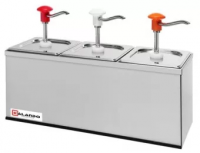 Дозатор для соусов с 3 помпами и 3 гастроемкостями GN1/6*200 мм Kalando, KD002 3 set