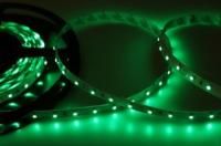 141-334, LED лента открытая, 8 мм, IP23, SMD 2835, 60 LED/m, 12 V, цвет свечения зеленый