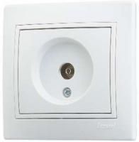 Розетка TV СП Мира проходная бел./бел. Lezard 701-0202-129