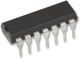 картинка IRS21864PBF, Драйвер МОП-транзистора, 2 выхода, высокой и низкой сторон, 10В-20В питание, 4A выход, DIP-14
