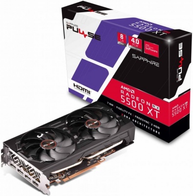 Видеокарта PCI-E Sapphire Radeon RX 5500 XT