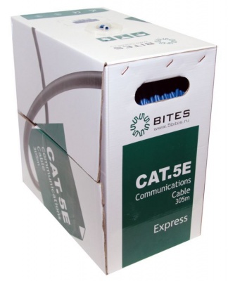 Кабель витая пара UTP 5e кат. 4 пары 5bites US5525-305B-BL