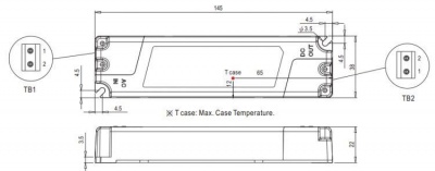 Драйвер светодиодный Mean Well PLM-12E-700