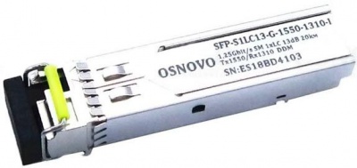 Модуль SFP OSNOVO SFP-S1LC13-G-1550-1310-I