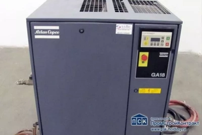 Стационарный винтовой компрессор Atlas Copco, GA 18 кВт - 10 Бар