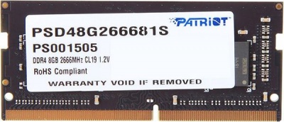 Модуль памяти SODIMM DDR4 8GB Patriot PSD48G266681S