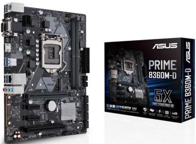 Материнская плата mATX ASUS PRIME B360M-D