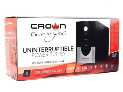 Источник бесперебойного питания Crown CMU-SP800IEC USB