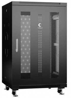 Шкаф напольный 19, 22U Cabeus ND-05C-22U60/60-BK
