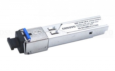 Модуль OSNOVO SFP-S1SC18-F-1550-1310-I