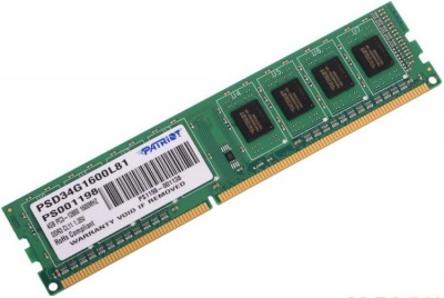Модуль памяти DDR3 4GB Patriot PSD34G1600L81