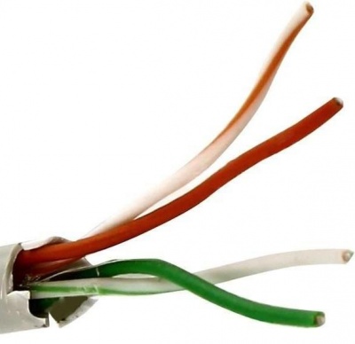 Кабель витая пара UTP 5e кат. 2 пары 5bites US5505-100A2