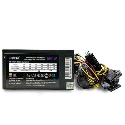 Блок питания ATX HIPER HPB-650RGB