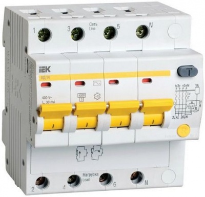 Автомат дифференциальный IEK MAD10-4-032-C-030