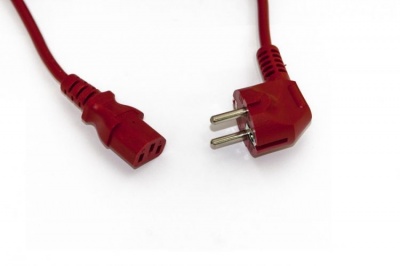 Кабель питания Hyperline PWC-IEC13-SHM-5.0-RD