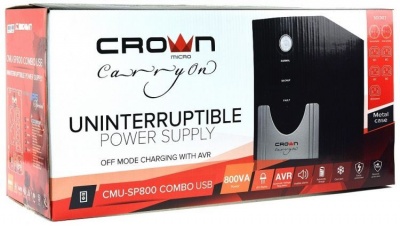 Источник бесперебойного питания Crown CMU-SP800 COMBO USB