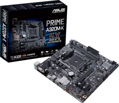 Материнская плата mATX ASUS PRIME A320M-K