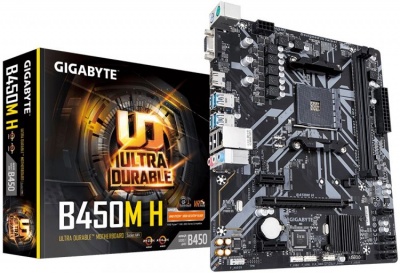 Материнская плата mATX GIGABYTE B450M H