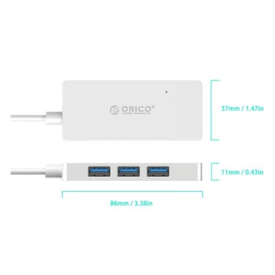 Концентратор USB 3.0 Orico HS4U-U3-WH