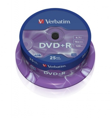 Диск DVD+R Verbatim 43500