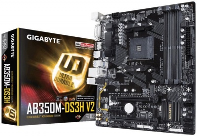 Материнская плата mATX GIGABYTE GA-AB350M-DS3H V2