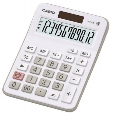 Калькулятор настольный Casio MX-12B-WE-W-EC