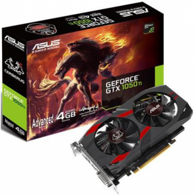 Видеокарта PCI-E ASUS GeForce GTX 1050 Ti