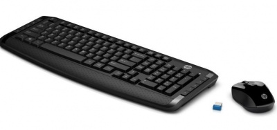 Клавиатура и мышь Wireless HP 300 Black USB