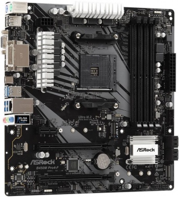 Материнская плата mATX ASRock B450M PRO4-F