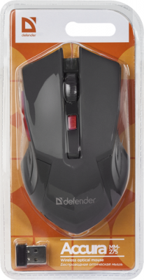 Мышь Wireless Defender Accura MM-275 Black-Red