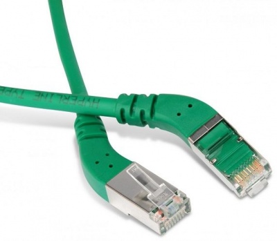 Кабель патч-корд Hyperline PC-APM-STP-RJ45/L45-RJ45/L45-C5e-3M-LSZH-GN