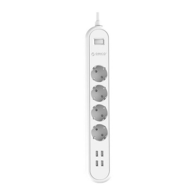 Сетевой фильтр Orico ODE-4A4U-WH
