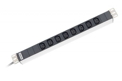 Блок розеток 19, 8 розеток Hyperline SHT19-8IEC-2.5IEC