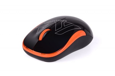 Мышь wireless A4Tech V-Track G3-300N black+orange